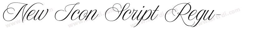 New Icon Script Regu字体转换 New Icon Script Regu字体转换